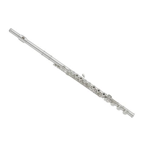 Flauta Transversal Yamaha Yfl482h Prata Maciça Chaves Abertas Pé Em Si