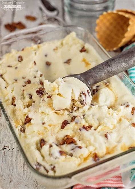 Homemade Buttered Pecan Ice Cream Recipe Scattered Thoughts Of A