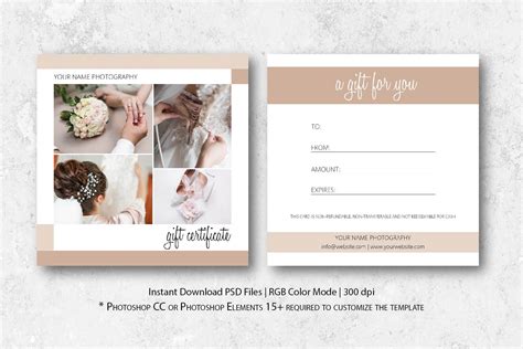 Stunning Photoshoot T Certificate Template Photography T