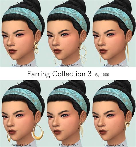 Maxis Match Cc World S4cc Finds Daily Free Downloads For The Sims 4 Earrings Collection