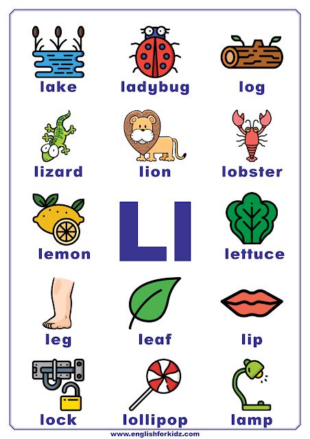 English Alphabet Letter L Preschool Alphabet Learning Preschool