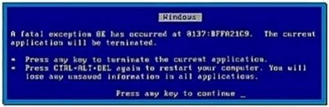 Blue Screen Of Death Screensaver Windows Vista Download Screensaversbiz