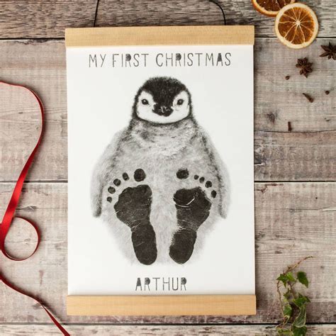My First Christmas Baby Footprint Kit By Lucy Coggle In 2022 Baby Art