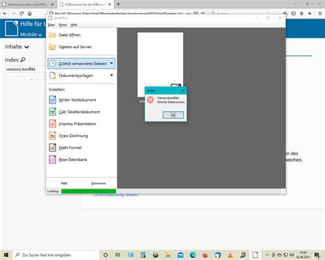 Libreoffice Meldet Versionskonflikt Falsche Dateiversion Deutsch Ask Libreoffice
