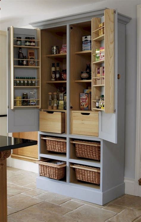 This is a kitchen cabinet which is ventilated to the outside to allow cool air to act as a poor man's refrigerator. 44+ Brilliant Solution Standing Rack Kitchen Decor Ideas ...