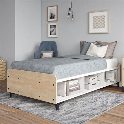 Target / furniture / full platform storage bed. Your Zone Reese Two-Tone Twin Platform Bed with Open ...