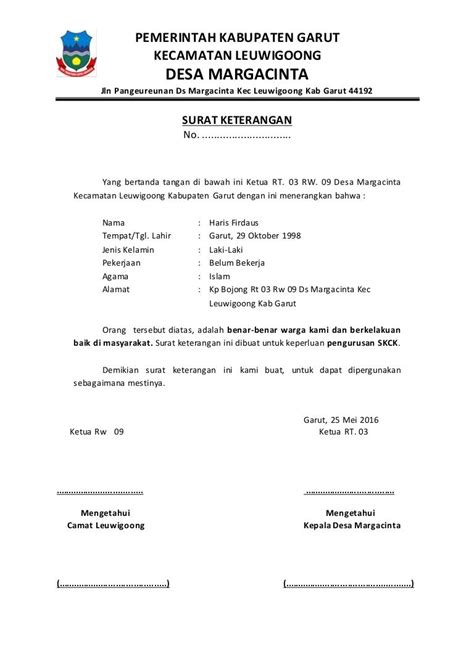 14+ Contoh Surat Kelakuan Baik Skck | Kumpulan Contoh Surat