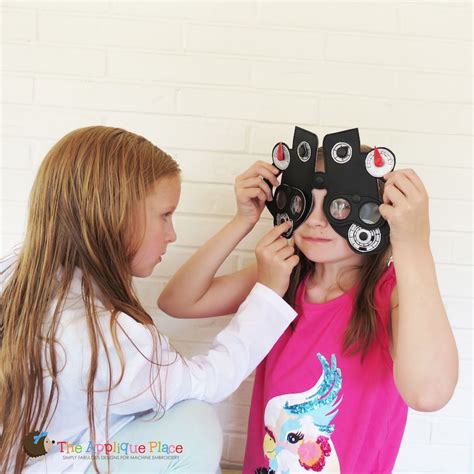 Ith Eye Doctor Play Set Embroidery Pattern Pretend Play Etsy