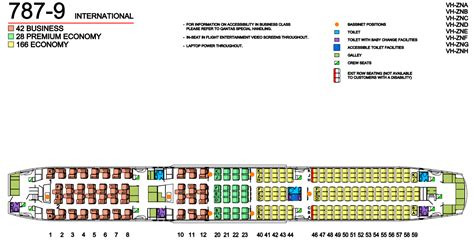 Seat Map And Seating Chart Boeing Dreamliner Qantas Boeing