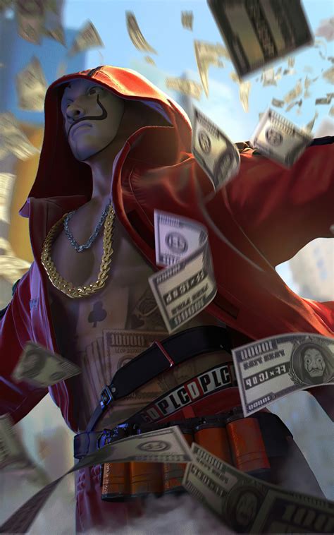 Share the relevant elements of the aot during your free fire game and get rich rewards. 800x1280 Garena Free Fire x Money Heist Nexus 7,Samsung ...