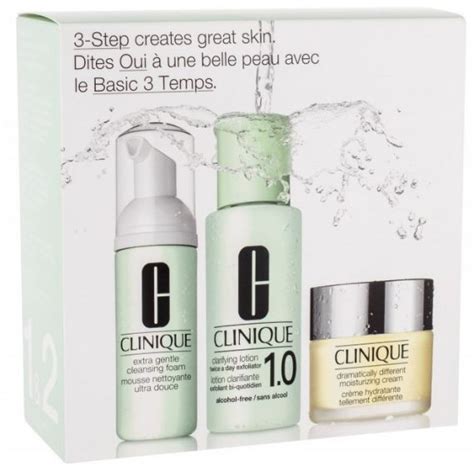 Clinique 3 Step Skin Care System 12 For Very Dry To Dry Combined Skin