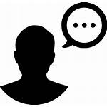 Icon Communication Comment Monologue Person Speech Message