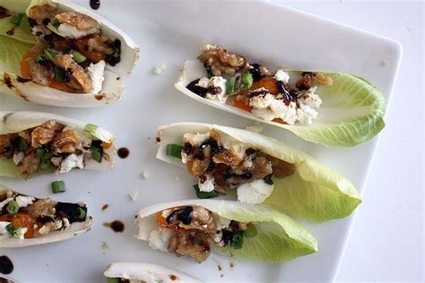 When it comes to mediterranean diet recipes, appetizers often double as dips, sauces and spreads. Endive Stuffed with Goat Cheese and Walnuts | Endive ...