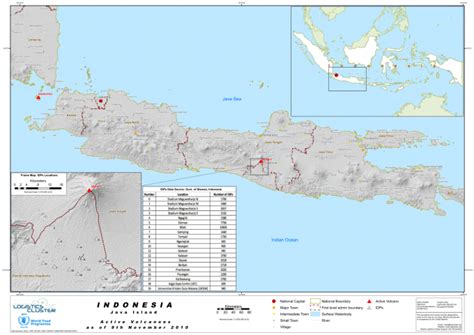 Map of city map of tallahassee fl. Indonesia: Java Island - Active Volcanoes - as of 9 Nov 2010 - Indonesia | ReliefWeb