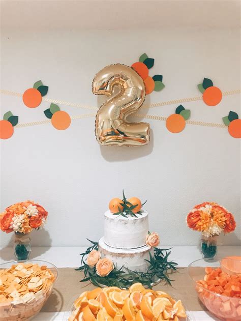 Orange themed birthday party | Orange birthday, Orange birthday parties