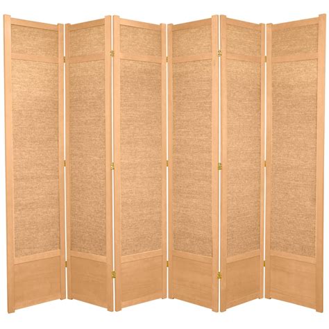 7 Ft Tall Jute Shoji Screen Room Divider Panel Room Divider Shoji