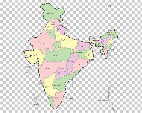 States And Territories Of India Mapa Polityczna Png Clipart Area
