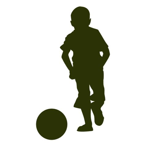 Niño Jugando Al Fútbol Silueta 4 Descargar Pngsvg Transparente