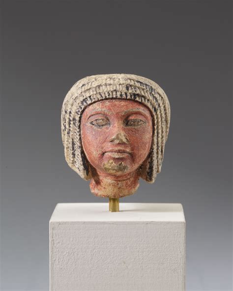 head from a statuette new kingdom amarna period the metropolitan museum of art