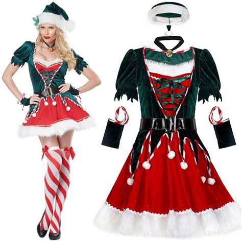 Sexy Santas Helper Christmas Elf Adult Stage Performance Party Xmas Costume Shopee Philippines