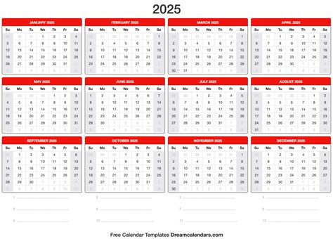 2025 Printable Calendar Printable Word Searches