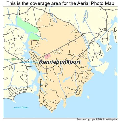 Aerial Photography Map Of Kennebunkport Me Maine
