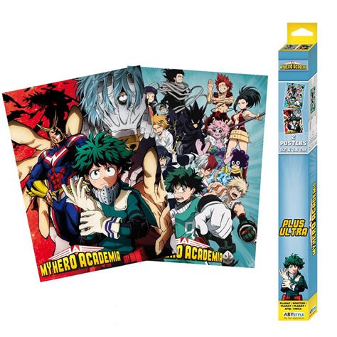 Set 2 Postere My Hero Academia Artworks 52 X 38 Cm Abystyle