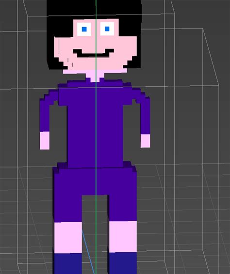 All models use the same texture. Voxel Character (unfinished - test asset) | OpenGameArt.org