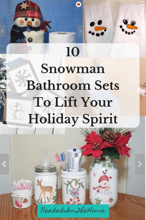 Check out our snowman bath decor selection for the very best in unique or custom, handmade pieces from our shops. These Snowman Bathroom Sets Will Lift Your Holiday Spirit