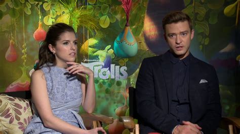 justin timberlake and anna kendrick interview for trolls youtube