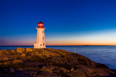 Peggys Cove Lighthouse At Night By Jeff Goldberg Photo 44960362