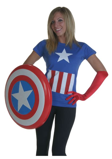 Womens Captain America Costume T Shirt Captain America Costume Super