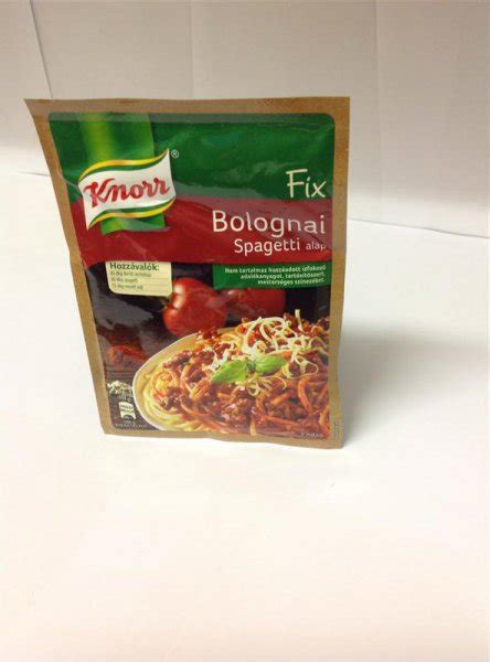 Knorr bolognai spagetti alap 43g Ár 463 Ft Alap porok fűszersók Ételízesítők szószok