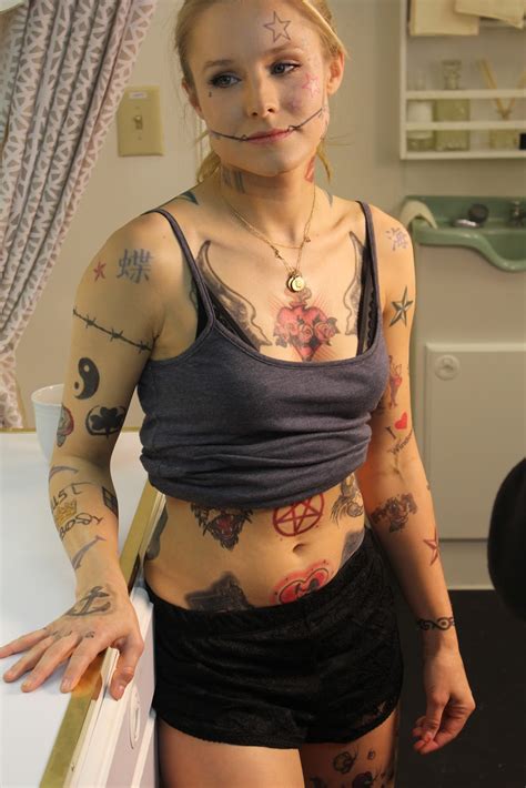 Silver Shamrock Lab Fx Makeup Covering Kristin Bell Tattoos