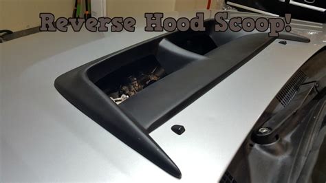 Interesting hood scoop found at walmart. Car Build: 04 Subaru WRX STi Ep. 43 - Reverse Hood Scoop - YouTube