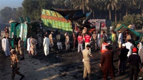 Dozens Die In Pakistan Bus Crash Bbc News
