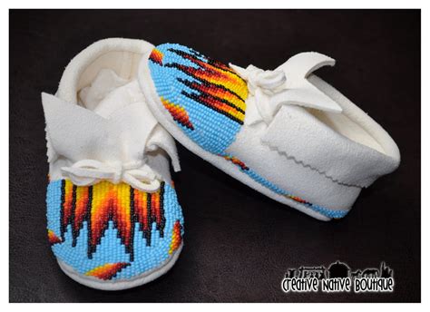 Creative Native Boutique Turquoise Blue Baby Moccasins