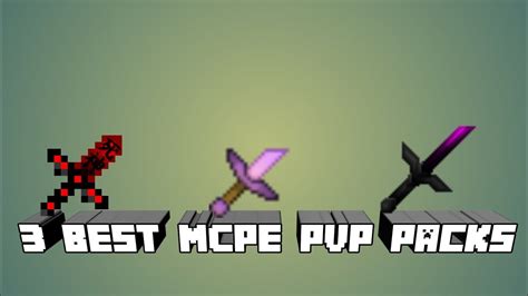 3 Best Pvp Packs For Mcpe Youtube