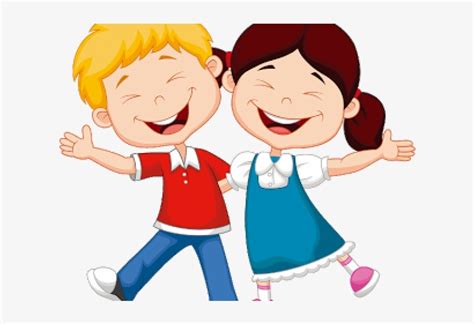 Download Children Clipart Children Smiling Cartoon Hd Transparent