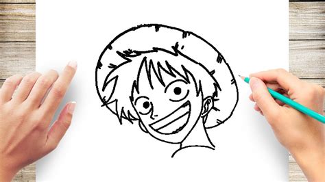 How To Draw Monkey D Luffy Manga Step By Step ~ One Piece Youtube