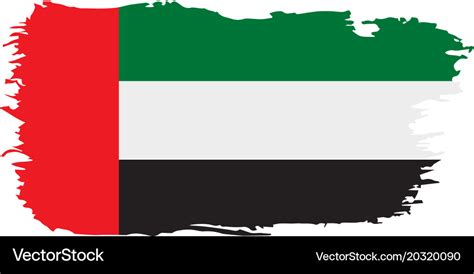 United Arab Emirates Flag Royalty Free Vector Image