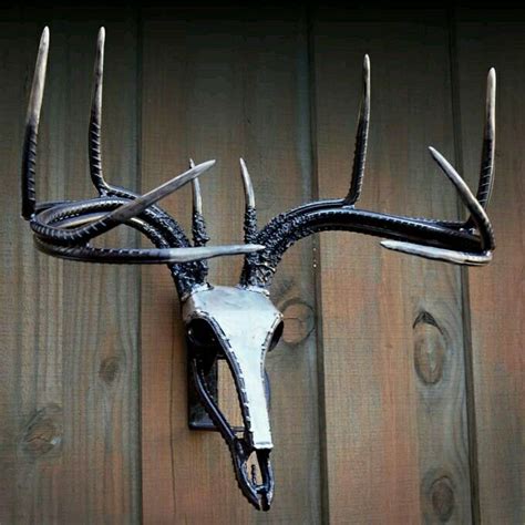 Deer Antlers Ma De From Rebar Welding Art Projects Metal Art