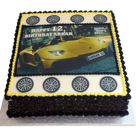 Gta Car Birthday Cake Flecks Cakes