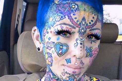 Milf 44 With Hundreds Of Tattoos Including On Her Face Reveals