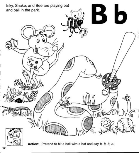 Hand Lettering Alphabet Worksheet Jolly Phonics B