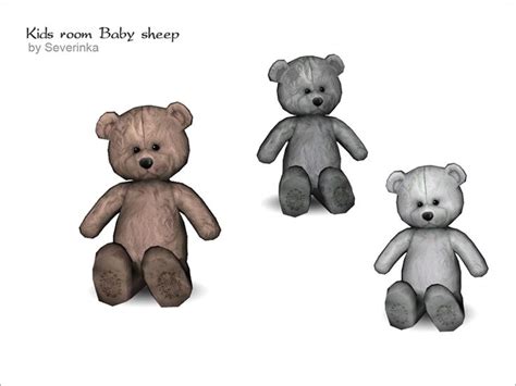 Severinkas Small Toy Teddy Bear Sims 4 Toddler Teddy Bear Sims 4