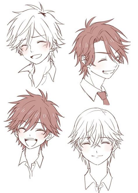 Before drawing anime / manga hair, determine the hair style and physical properties of the hair that you want to draw. i need to try to draw these sometime | Anime sketch, Anime ...