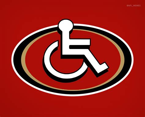 49ers Handicap Logo Meme Sf 49ers Heat Pressed Toilet Paper Sf 49ers