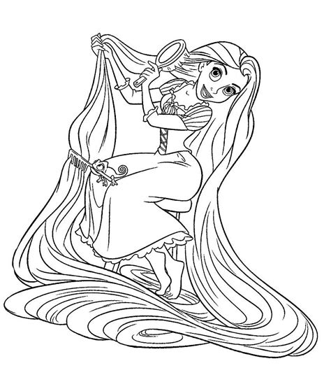 Coloriage De Raiponce | Rapunzel coloring pages, Disney coloring pages