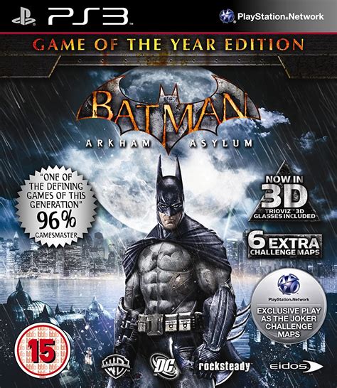 Batman Arkham Asylum Game Of The Year Ps3 Uk Pc And Video Games